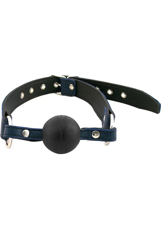 Rouge Leather Adjustable Ball Gag