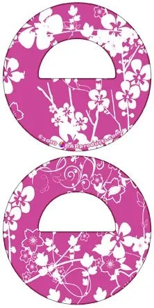 Round Bottle Opener – Pink and White Flowers
