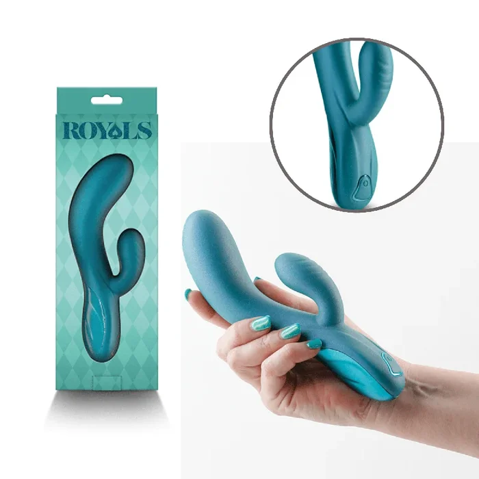 Royals Regent Green Rechargeable Vibrating Clit G-spot Massager