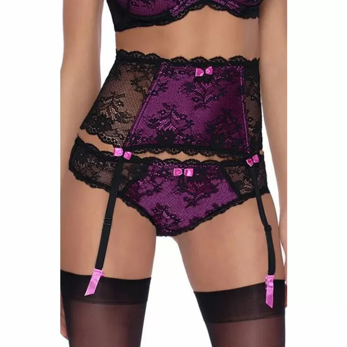 Roza Fifi Suspender Belt Black