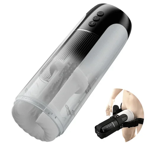 Saith Hands – Free Masturbator 7-Mode Telescoping Vibration with 42°C Heating for Intense Solo Sessions