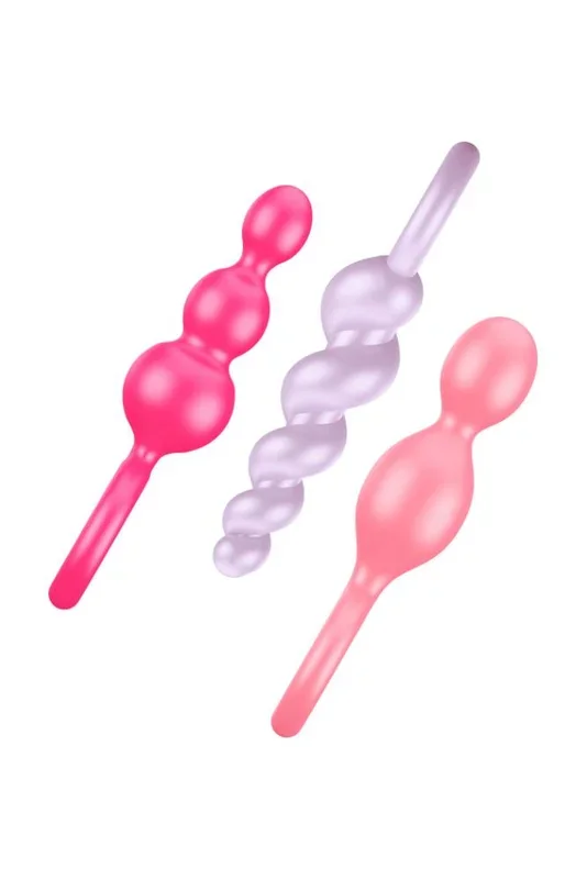 Satisfyer – Booty Call 3-Piece Plug Set – Multicolour