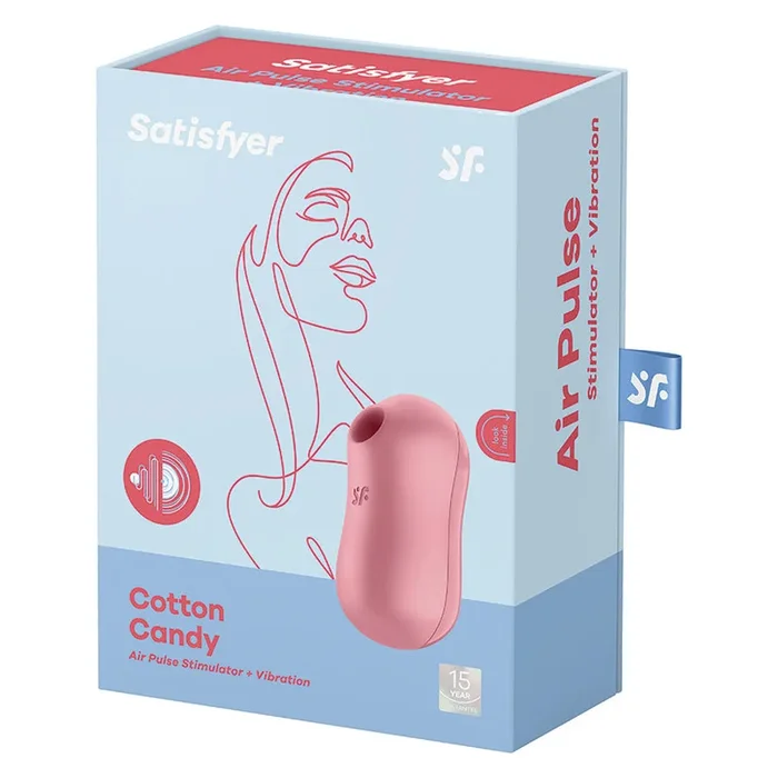 Satisfyer Cotton Candy Air Pulse Stimulator + Vibration – Light Red