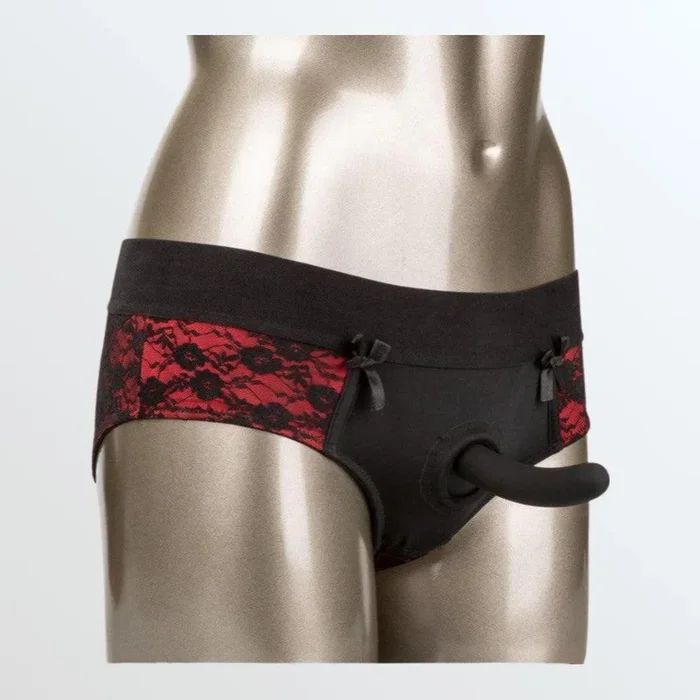 Scandal Crotchless Pegging Panty Set with Dildo – Small/Medium