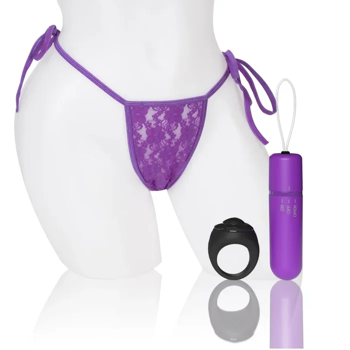 Screaming O 4T Vibrating Panty Set With Remote Control Ring Purple