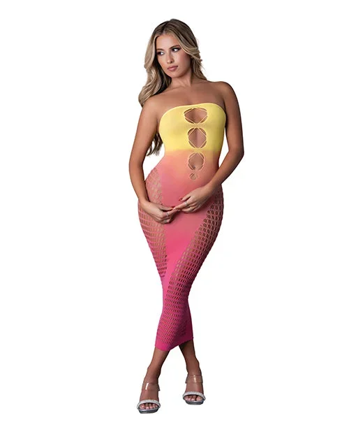 Seamless Sleeveless Gown – Sunset Ombre O/S