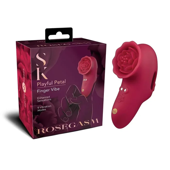 Secret Kisses ROSEGASM PLAYFUL PETAL – USB Rechargeable Finger Stimulator