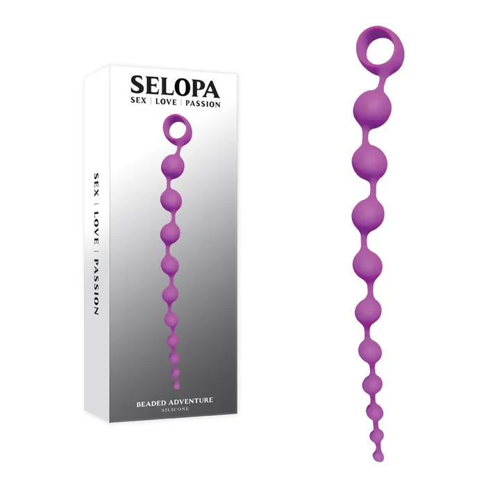 Selopa BEADED ADVENTURE 35.5 cm Anal Beads – Purple