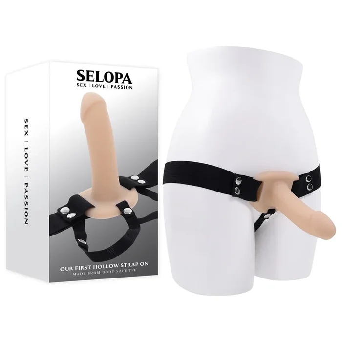 Selopa OUR FIRST HOLLOW STRAP ON LIGHT – 16.3 cm Hollow Strap-On