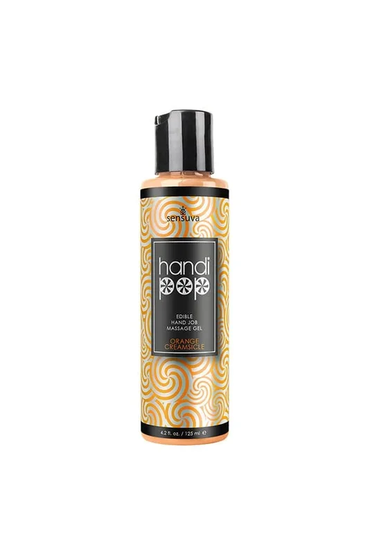Sensuva – HandiPop Edible Handjob Massage Gel – 4.2oz – Orange Creamsicle