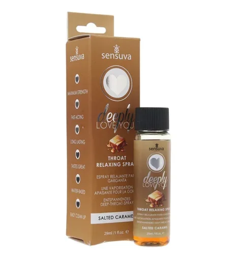 Sensuva Deeply Love You Throat Relaxing Spray 1oz in Salted Caramel