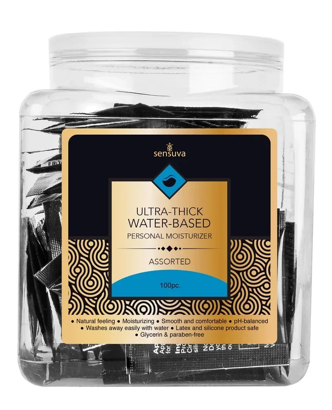 Sensuva Ultra Thick Water Based Tub – Asst. Tub of 100