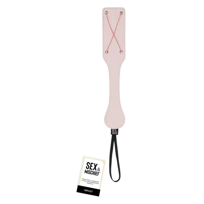 Sex & Mischief Peaches n CreaMe Chain Impressions Paddle – Peach Spanking Paddle