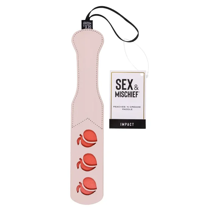 Sex & Mischief Peaches n CreaMe Impression Paddle – Peach Spanking Paddle