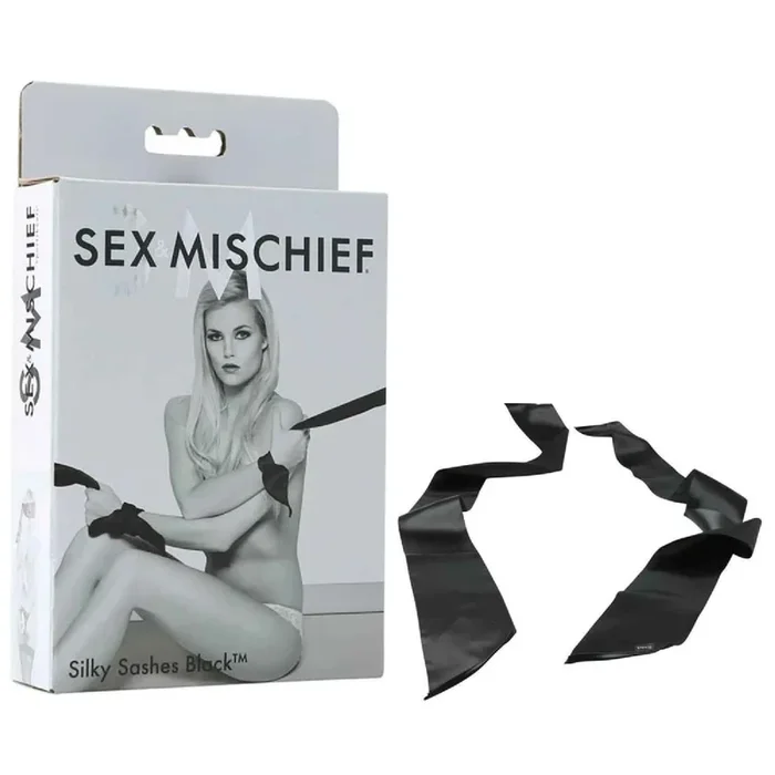 Sex & Mischief Silky Sashes – Black