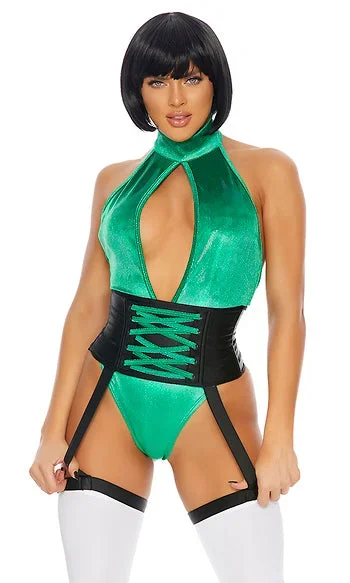 SEXY GREEN SUPER HERO GIRL