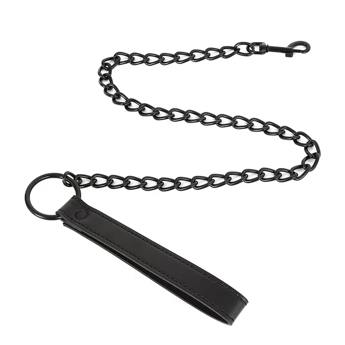 Sexyland Faux Leather Black Chain Leash