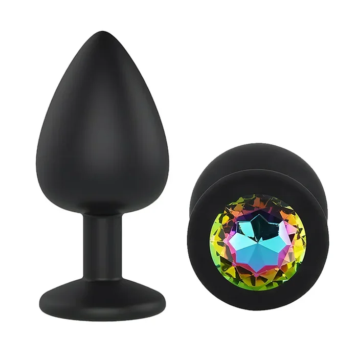 Sexyland Sparkle Silicone Butt Plug With Gem – Medium