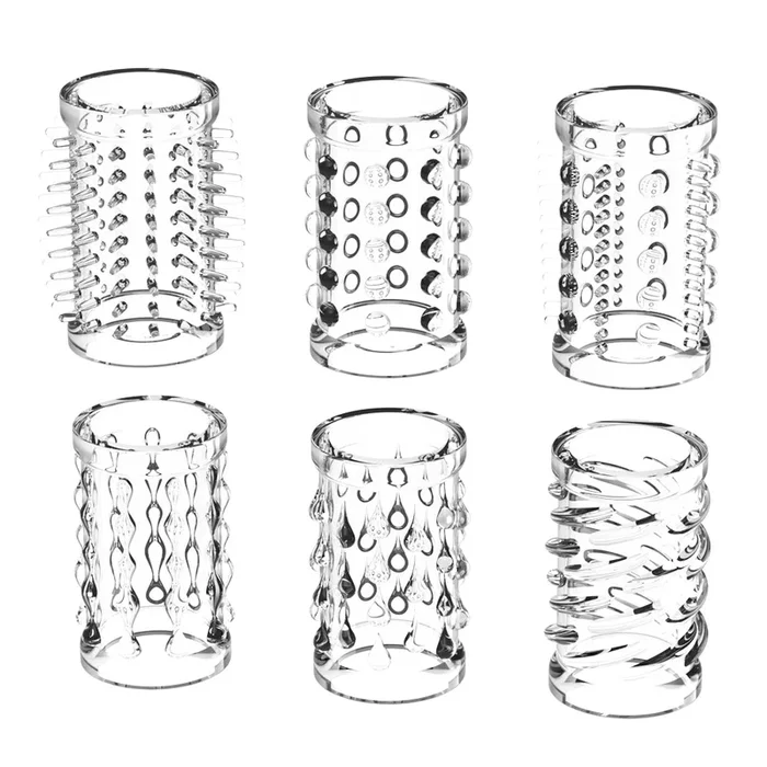 Sexyland Tantalise 6-Piece Textured Penis Sleeves Set