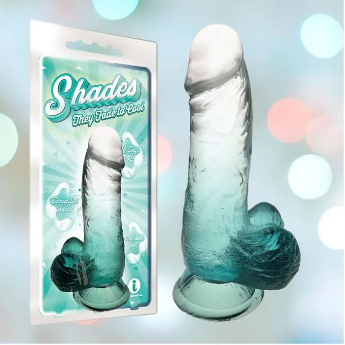 Shades 6″ Gradient Jelly Dong – Emerald