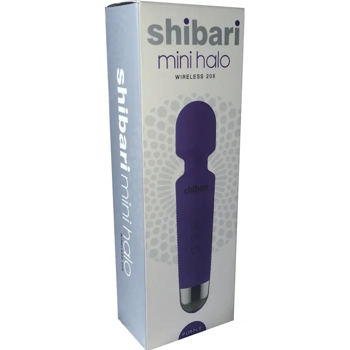 Shibari Mini Halo Wireless Massage Wand with 20 Vibration Patterns – Purple
