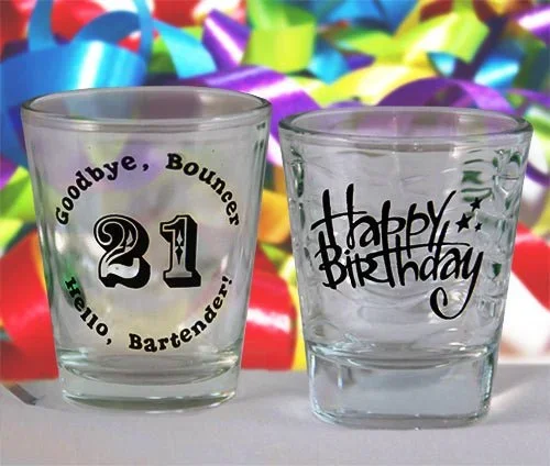 Shot Glasses – Birthday Themed
