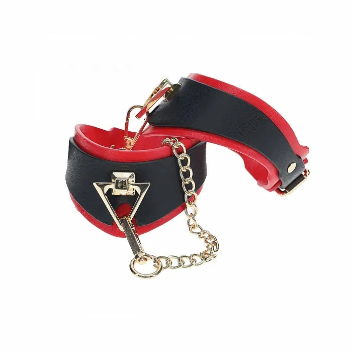 Shots Ouch! Milan Collection Bonded Leather Adjustable Ankle Cuffs