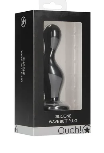Shots Ouch Wave Butt Plug – Black