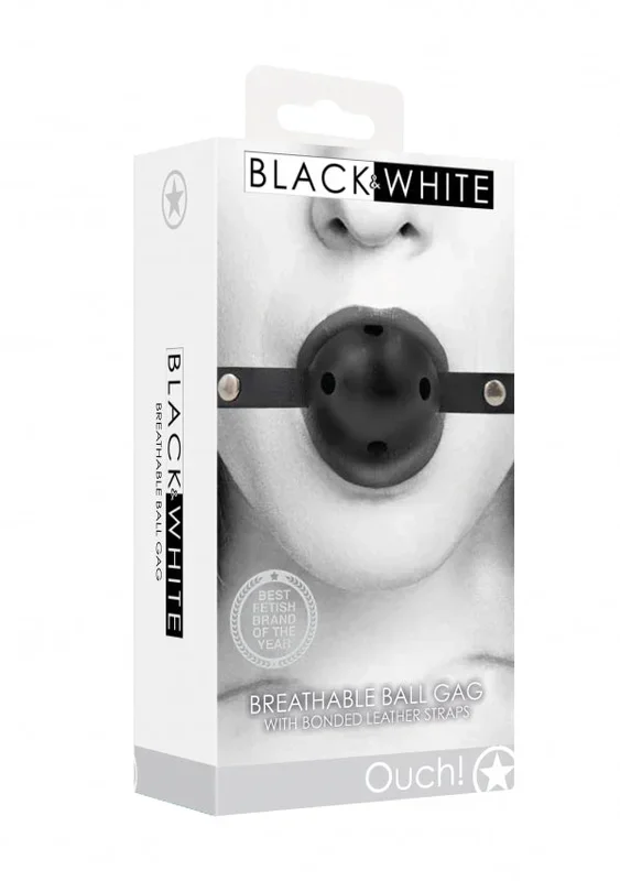 Shots Toys | OUCH! Breathable Ball Gag – With Bonded Leather Straps