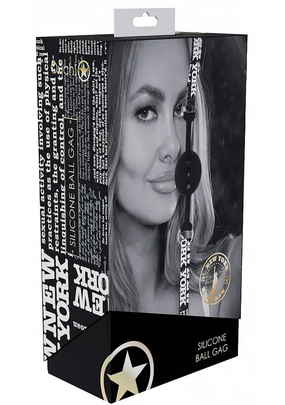 Shots Toys | Ouch! NY Collection – Silicone Ball Gag – Black