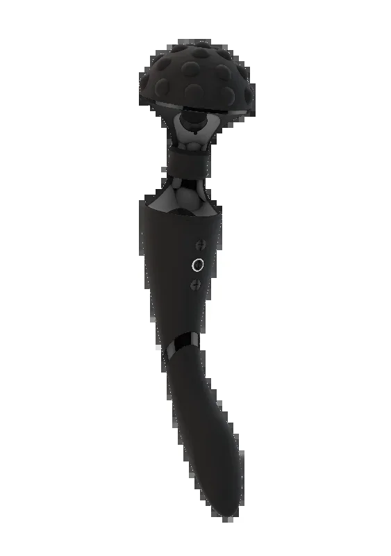 Shots Toys | VIVE Shiatsu Bendable Massager Wand Black