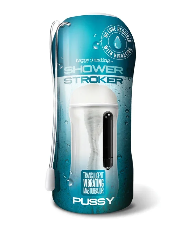 Shower Stroker Vibrating Pussy – Clear