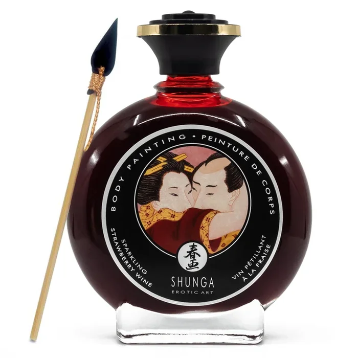 Shunga Edible Strawberries & Champagne Flavoured Body Paint