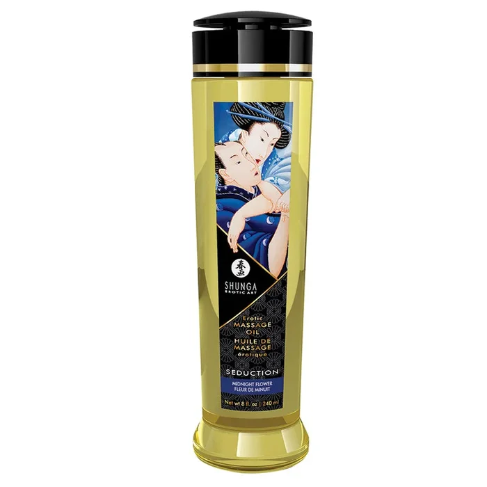 Shunga Erotic Massage Oil – Midnight Flower 8oz