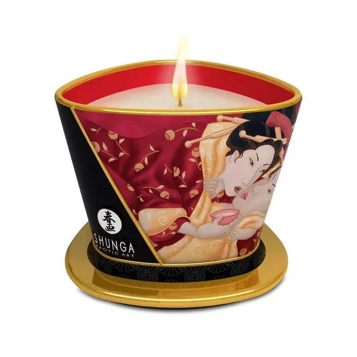 Shunga Massage Candles 170ml Romance/Strawberry Sparkling Wine