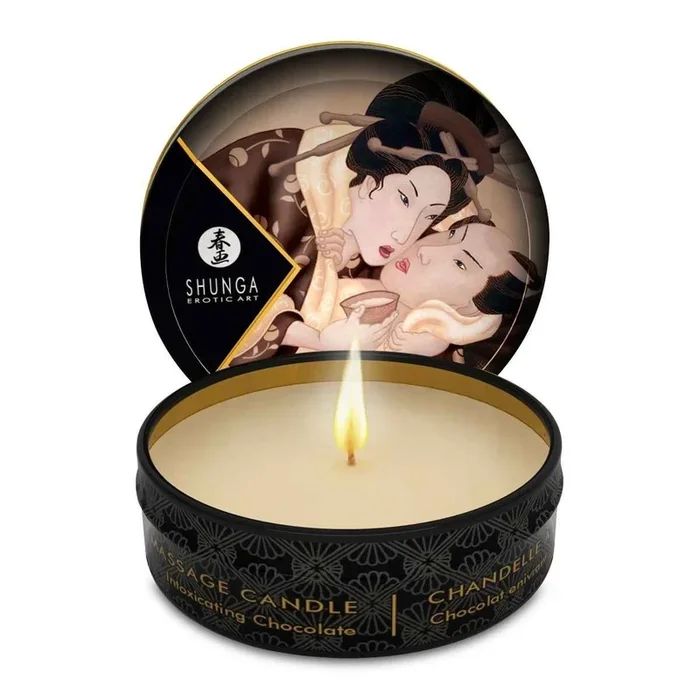 Shunga Mini Candlelight Massage Candles 30ml Excitation / Intoxicating Chocolate