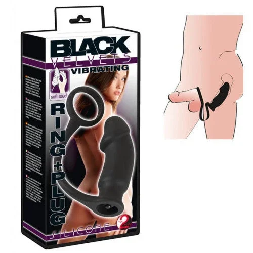 Silicone Ring with Vibrating Plug