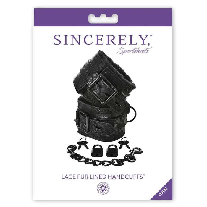 Sincerely Lace Fur Lined Handcuffs