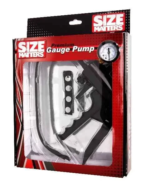 Size Matters – Premium Gauge Penis & Pussy Hand Pump – Black