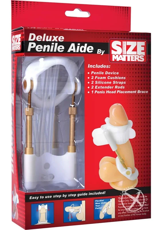 Size Matters Deluxe Penis Extender Enlarge System White 6 Inch