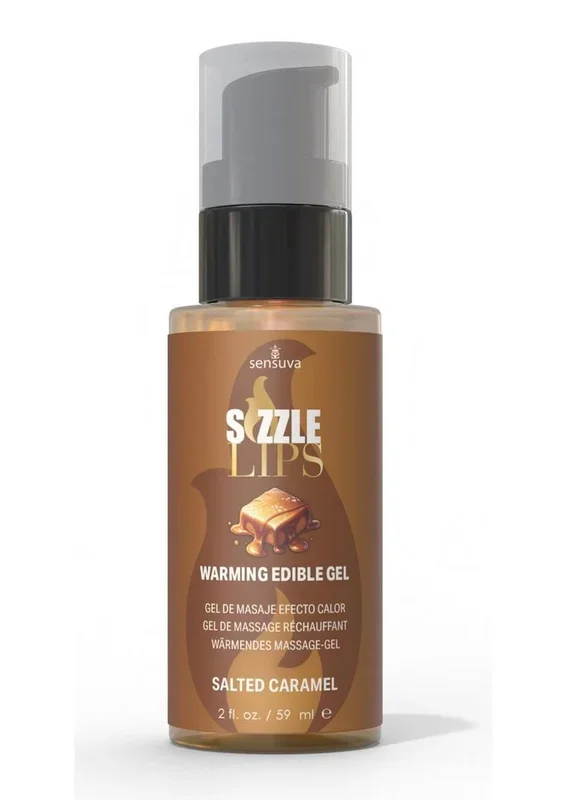 Sizzle Lips Warming Edible Gel Salted Caramel