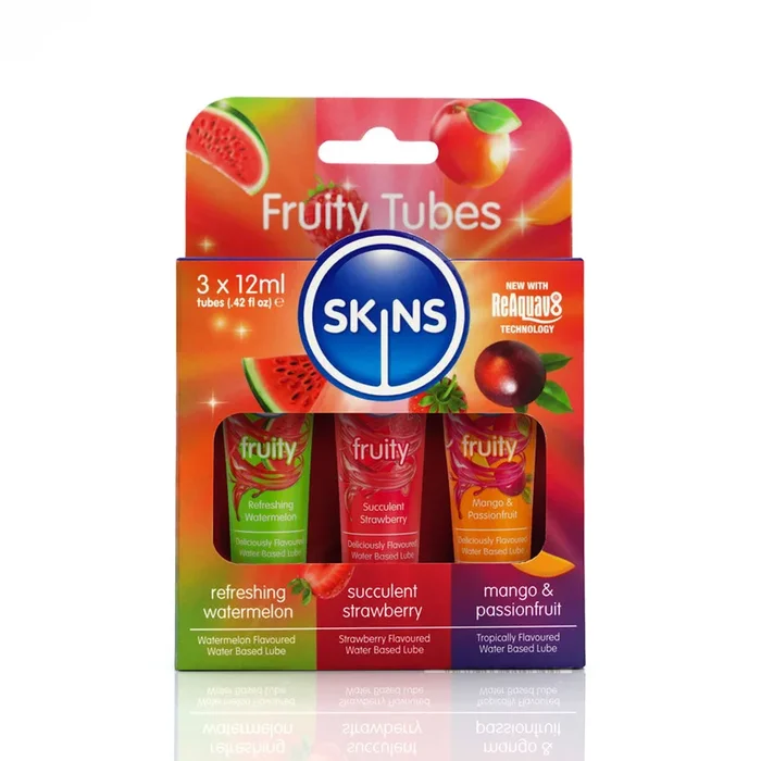 Skins Fruity Tubes Lube Pack – 3 x 12 ml Bottles