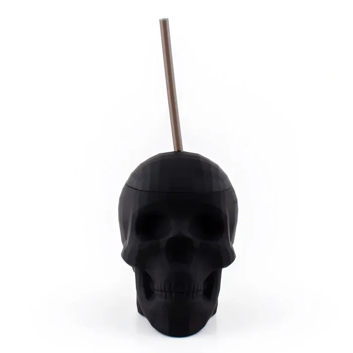 Skull Cup w/ Lid & Straw – 22 ounce (Color Options)