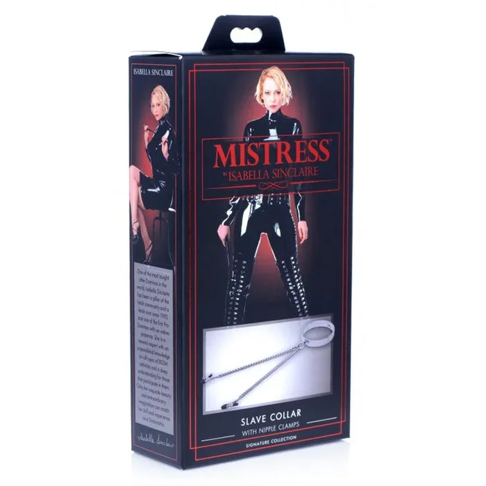Slave Collar with Nipple Clamps