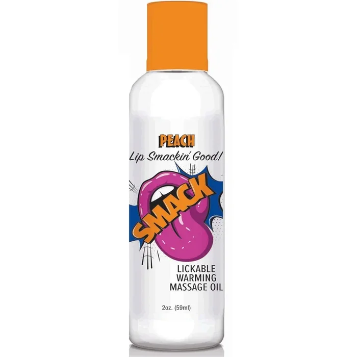 Smack Peach Warming & Lickable Massage Oil – 2 oz.