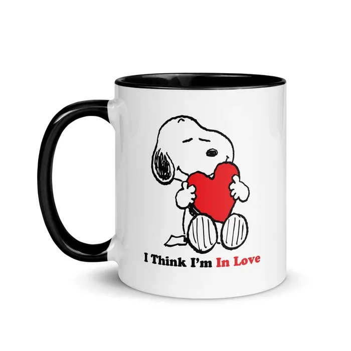 Snoopy I Think I’m In Love Two Tone Mug