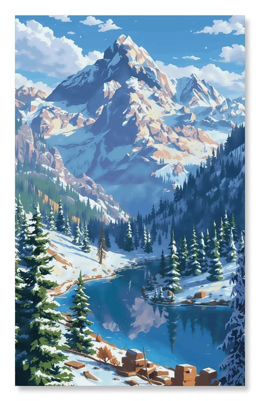 Snowy Mountain Vista – Winter Edition