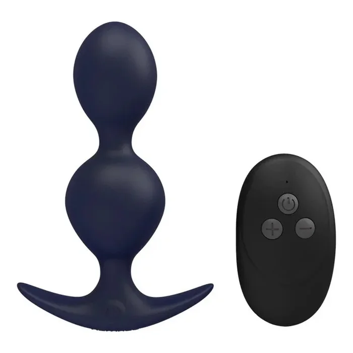 Soft Silicone Vibrating Butt Plug with Remote