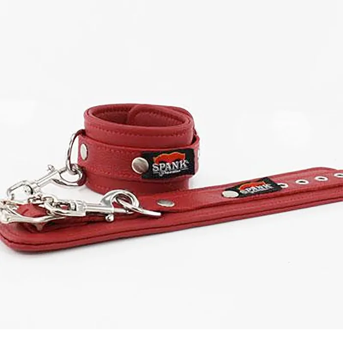 Spank Provocateur Red Leather Wrist Restraints