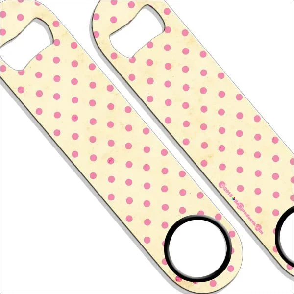 Speed Bottle Opener – Cute Pink Polka Dots